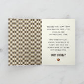Carte Paw Print Pattern Birthday Card (Intérieur)