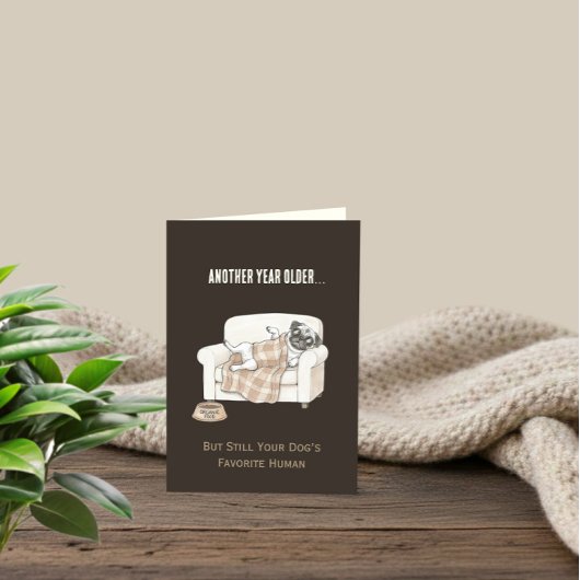 Carte Paw Print Pattern Birthday Card