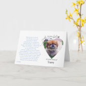 Carte Paw Prints on Your Heart custom photo card (Fleur jaune)