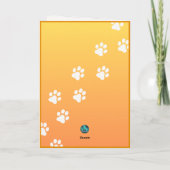 Carte Paw Prints That Never Fade Photo Collage Sympathy (Dos)