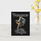 Carte Paw-wer To The People Sticker (Fleur jaune)