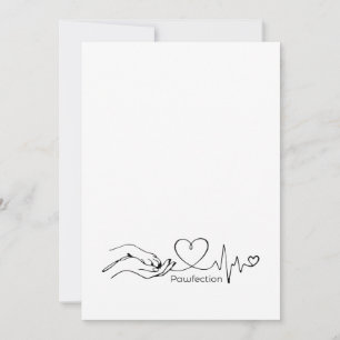 Carte Pawfection One-Line Art – Amoureux des chiens mini