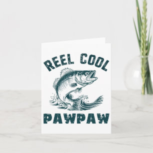 Carte Pawpaw Cool de bobine de pêche grand-père de style