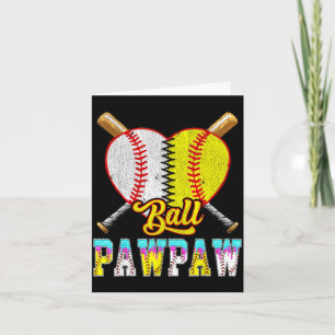 Carte Pawpaw de la moitié baseball softball glace