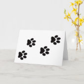 Carte Pawprint (Fleur jaune)