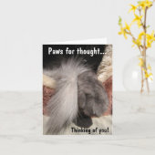 Carte Paws for thought: Paw and Tail (Fleur jaune)