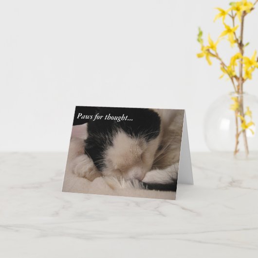 Carte Paws for thought : Sleeping Beauty (Fleur jaune)