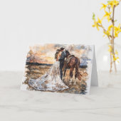 Carte Pays Amour Mariage Bénédiction pour l'unité (Fleur jaune)