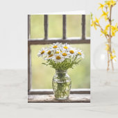 Carte Pays Anniversaire Daisy Bouquet (Fleur jaune)