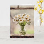 Carte Pays Anniversaire Daisy Bouquet (Fleur jaune)