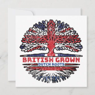 Carte Pays-Bas Dutch Royaume-Uni British Tree
