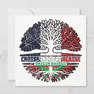 Carte Pays basque Basque France Arbre Racines