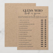 Carte Pays Chic Fête des mariées mariée ou jeu de chambr (Devant / Derrière)