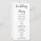 Carte Pays Citrouilles Plaid Fall White Wedding Programm (Dos)