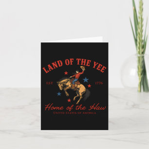 Carte Pays Cowboy Rodeo Patriotique Usa Pays Occidental 