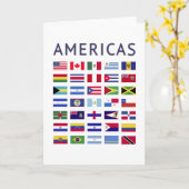 Carte Pays Flags Amériques National Flags Amérique (Fleur jaune)