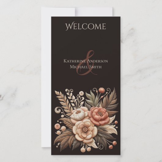 Carte Pays Fleurs de Mariage Occidentales (Devant)