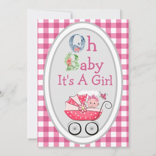 Carte Pays Oh Bébé Fille (Devant)