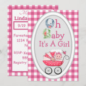 Carte Pays Oh Bébé Fille (Devant / Derrière)