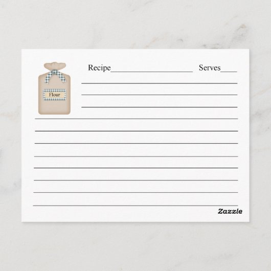 Carte Pays Recette (Dos)