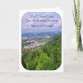 Carte Paysage 4e anniversaire Mariage personnalisé (Devant)