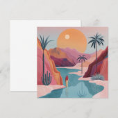 Carte Paysage Abstrait de Boho (18) (Devant / Derrière)