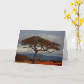 Carte Paysage africain (Fleur jaune)