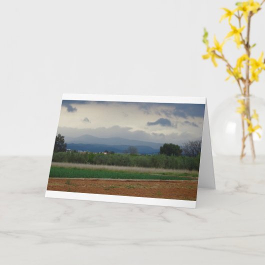 Carte Paysage agricole (Fleur jaune)