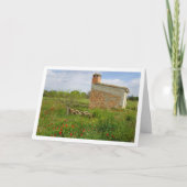 Carte Paysage agricole de terrain de pavot (Devant)