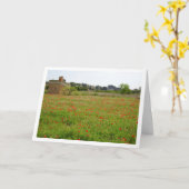 Carte Paysage Agritouristique Poppy Field (Fleur jaune)
