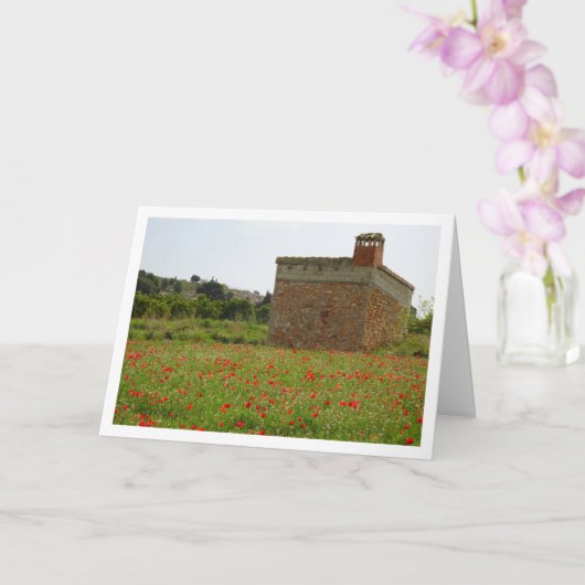 Carte Paysage Agritouristique Poppy Field (Orchidée)