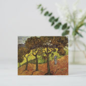 Carte Paysage, arbres et figures par Vincent van Gogh (Debout devant)