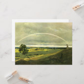 Carte Paysage avec arc-en-ciel (par Caspar David Friedri (Devant/Arrière en situation)