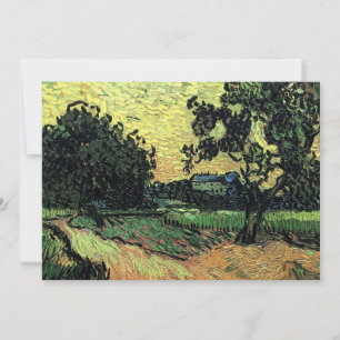 Carte Paysage avec Château d'Auvers par Vincent van Gogh