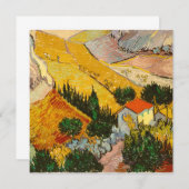 Carte Paysage avec Maison et PloughmaVincent van Gogh (Devant / Derrière)