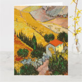 Carte Paysage avec Maison et PloughmaVincent van Gogh (Fleur jaune)