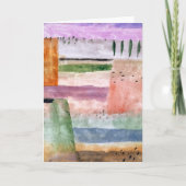 Carte Paysage avec peupliers - Paul Klee - Art Abstrait (Devant)