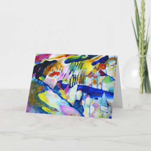 Carte Paysage avec pluie par Wassily Kandinsky (Devant)