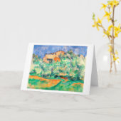 Carte Paysage avec une maison, Cézanne (Fleur jaune)