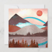 Carte Paysage Blue Rainbow (Dos)