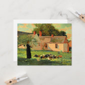 Carte Paysage, célèbre oeuvre de Winslow Homer (Devant/Arrière en situation)