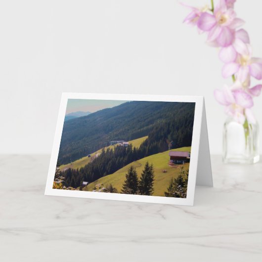 Carte Paysage collinaire autrichien (Orchidée)