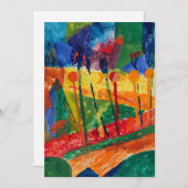 Carte Paysage Cubiste | Fritz Schaefler (Devant / Derrière)