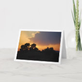Carte Paysage d'arbre en silhouette (Devant)