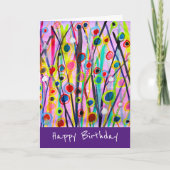 Carte paysage d'art abstrait aquarelle coloré (Devant)