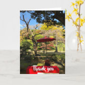 Carte Paysage d'automne au Jardin Japonais (Fleur jaune)