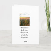 Carte Paysage d'automne aux couleurs rustiques photo art (Dos)