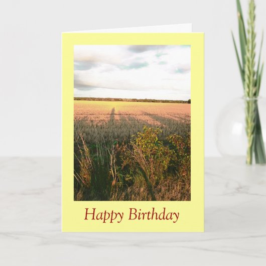 Carte Paysage d'automne aux couleurs rustiques photo art (Devant)