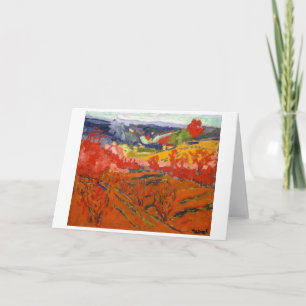 Carte Paysage d'automne Maurice de Vlaminck