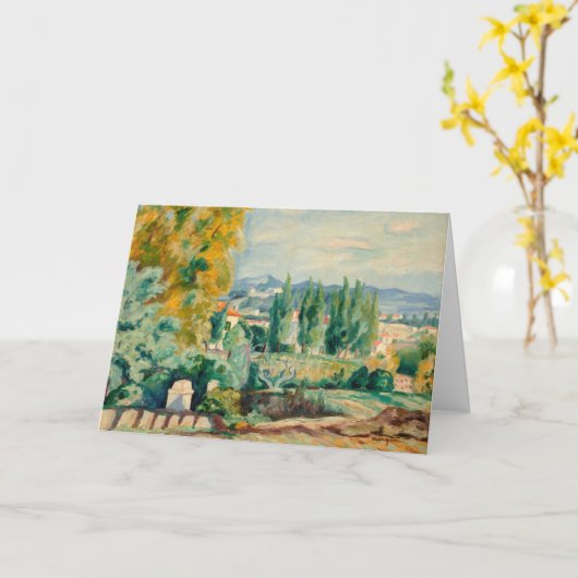 Carte Paysage d'automne, Saint-Tropez | Henri Manguin (Fleur jaune)